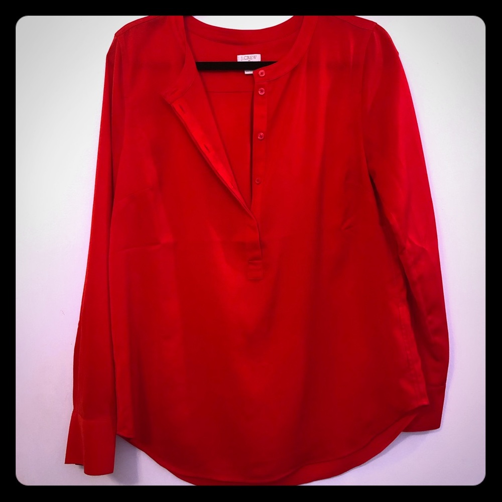 J Crew Factory Soft Button Blouse